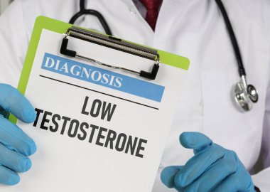 Düşük testosteron teşhisi bir metin kullanılarak gösterilir