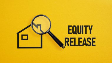 Financial concept about Equity release and Home Equity. clipart