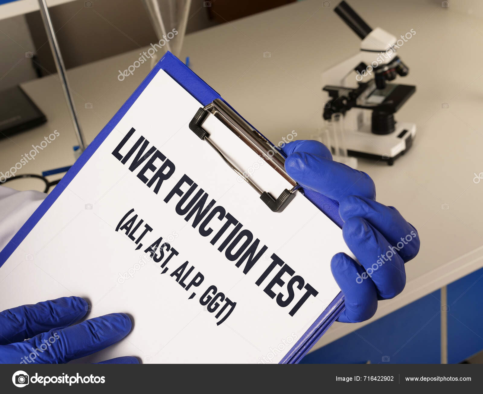 Prueba Función Hepática Alt Ast Alp Ggt Muestra Utilizando Texto — Foto ...