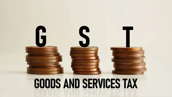 Goods Services Tax Gst Shown Using Text Royaltyfria Stockbilder