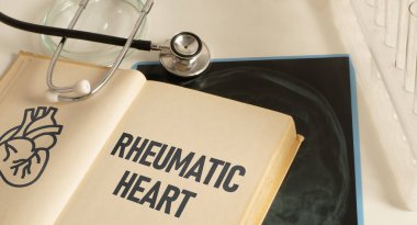 Rheumatic heart is shown using a text clipart