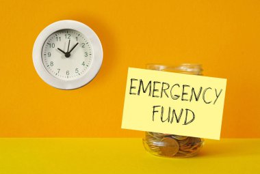 Acil durum fonu finansal bir kavram olarak gösterilir