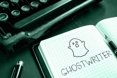 Ghostwriter dizüstü bilgisayarda yazılan metni kullanarak gösterilir