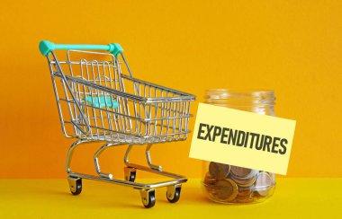 Expenditures are shown using a text. PCE personal consumption expenditure clipart