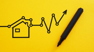 Emlak konsepti satmak ve kiralamak. Emlak piyasası ve emlak yatırımlarında yeni teklifler