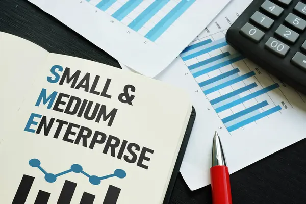 stock image Small and medium enterprise SME is shown using a text