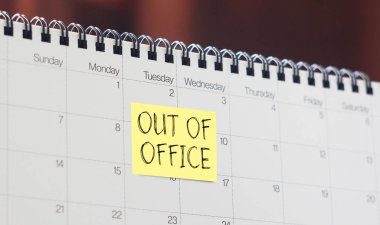 Ofis dışı - Ofis takvimine not. Tatil Bildirisi, İzin Günü