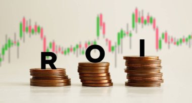 ROI - Yatırımın dönüşü iş kavramı olarak gösterildi