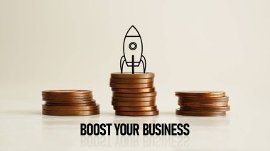 Boost your business is shown using a text. Increase Score clipart