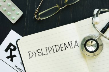 Disslipidemia bir metin kullanılarak gösterilir