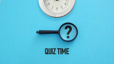 Sınav zamanı bir metin kullanılarak gösterilir. Soru zamanı.