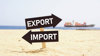 Lojistik İthalat İhracatı için gün doğumunda kargo gemisi denizde olacak.
