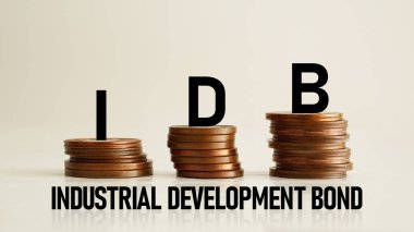 IDB Endüstriyel Geliştirme Bond iş konsepti olarak gösterilir