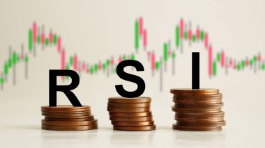 RSI Göreceli Kuvvet İndeksi bir metin kullanılarak gösterilir