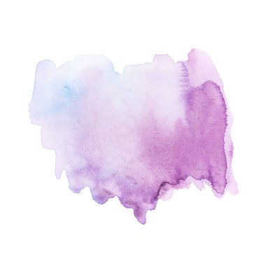 Tasarım projesi için mor ve mavi soyut suluboya sanatının yakın plan resmi davetiye veya tebrik kartları, el ilanı, poster, sunum için arka plan