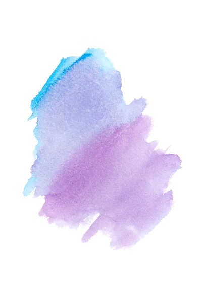 Primer Plano Del Arte Moda Acuarela Abstracta Púrpura Azul Para — Foto de Stock