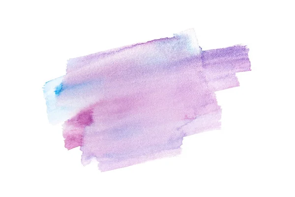 将紫色和蓝色抽象水彩画的特写用于设计项目 作为邀请卡或贺卡 演示文稿的背景 — 图库照片