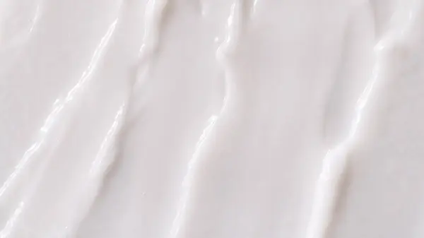 Bílé Pleťové Mléko Krémová Textura Kosmetický Produkt Texturované Pozadí — Stock fotografie