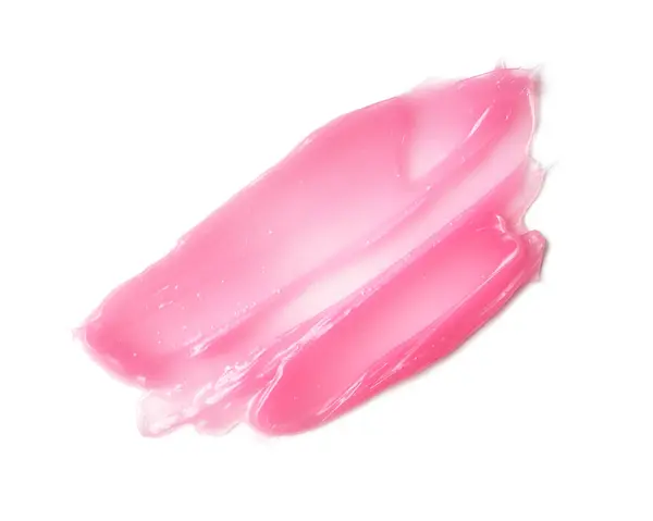 Rózsaszín Kozmetikai Kenet Vagy Minta Szájfény Körömlakk Vagy Más Termékek Stock Kép