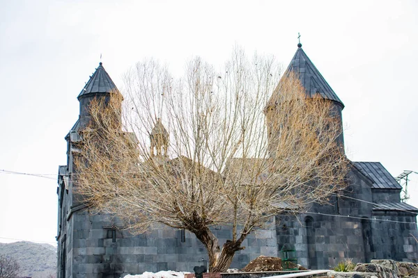 Igreja Cristã Antiga Igreja Construída Basalto Igreja Armênia Tegher — Fotografia de Stock