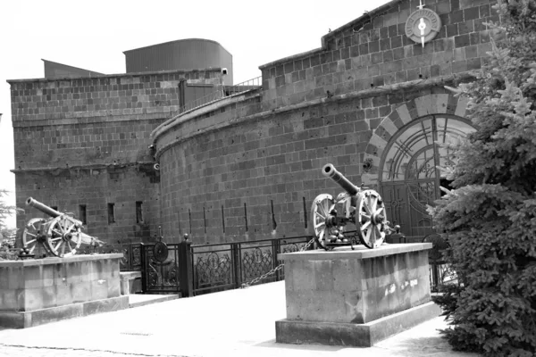 Paredes Canhão Fortaleza Castelo Negro Gyumri Armênia — Fotografia de Stock