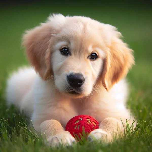 Bahçedeki sevimli köpek.