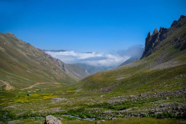 Dağ manzarası. Kafkaslar, Rusya..
