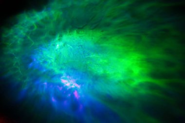 Uzay arkaplanı. Ateşli alan. Samanyolu ve yıldızlı gökyüzü. Çok renkli bir arka plan. Galaksi uzay duvarı sanatı, yazdırma seti