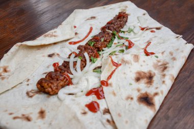 Lezzetli ve sağlıklı yemek, taze ve lezzetli yemek, yakın plan -