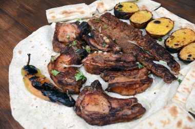 sebzeli ızgara tavuk kebap