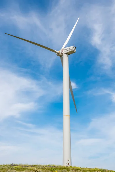 Lanzarote Eolico Park Spanje Maart 2023 Uitzicht Een Windturbine Van — Stockfoto