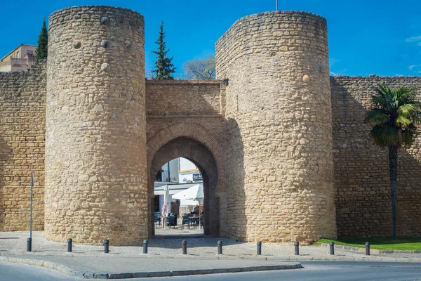 Ronda Spagna Aprile 2023 Veduta Sulla Puerta Almocabar Antica Porta — Foto Stock