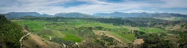 Panoráma Kilátás Legelőkre Táj Ronda Andalúzia Környéke — Stock Fotó
