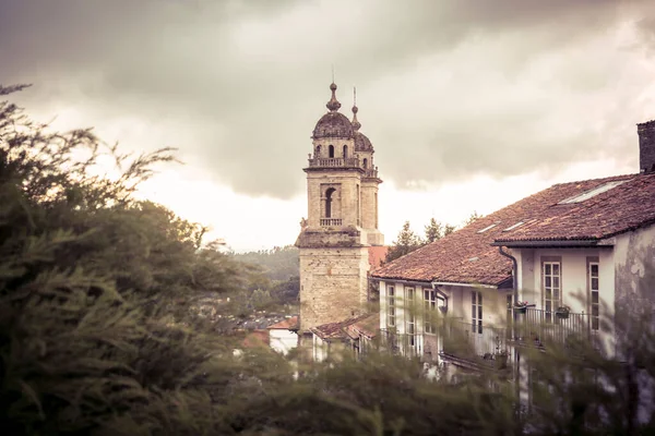 Santiago Compostela Ισπανία Σεπτεμβρίου 2023 Θέα Στα Καμπαναριά Του Convento — Φωτογραφία Αρχείου