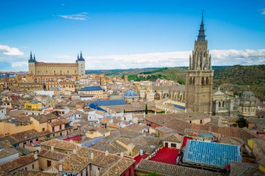 İspanya 'da Toledo' nun ufuk çizgisine bak