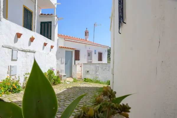 stock image Alte, Portugal, April 18th 2024: View on the cozy streets of the little village Alte in Algarve, Portugal