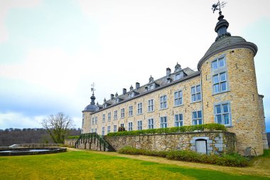 Mirwart, Belgium, December 23rd 2024: View on Mirwart Castle renovated into a hotel clipart