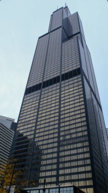 Willis Tower, once called Sears Tower, in Chicago, Illinois, USA is the third tallest building in the Western Hemisphere