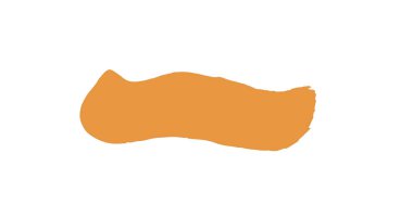 Beyaz arka planda izole edilmiş resim için güzel bir leke fırçası. Soyut sanat fırçaları