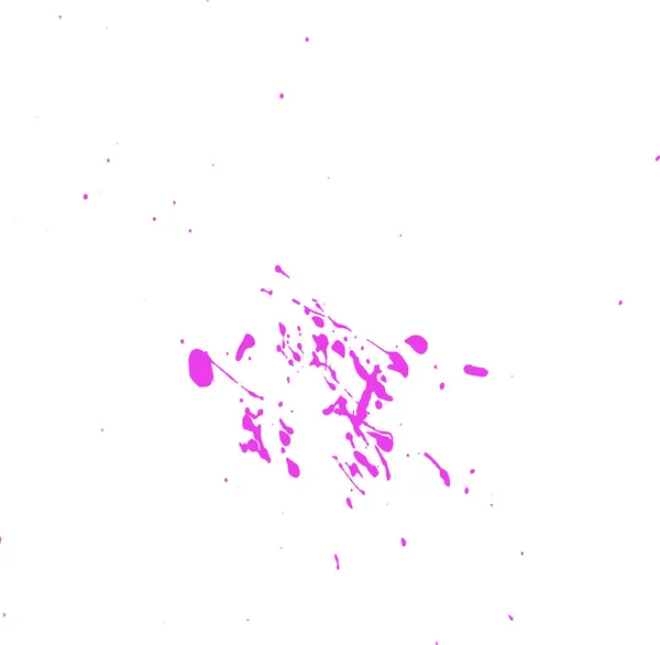 Abstracte Penselen Voor Kunstschilderkunst Roze Plons Met Druppels — Stockfoto