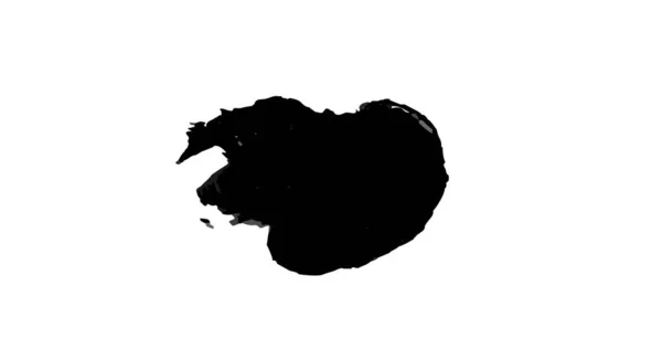 Красива Пензлик Малювання Ізольовано Білому Тлі Абстрактні Художні Пензлі — стокове фото