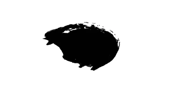Кисть Рисования Белом Заднике Абстрактные Кисти — стоковое фото