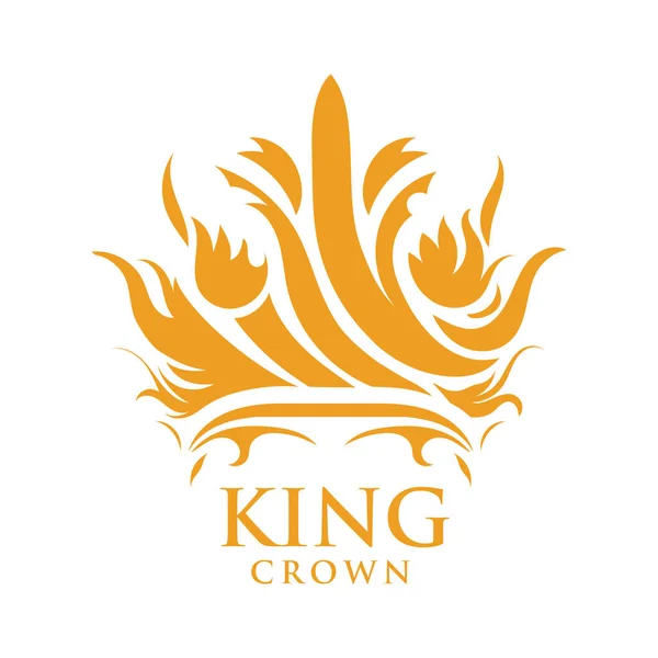 Abstract Creative Crown Concept Logo Design Template — Stock Vector