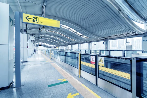 Korytarz Stacji Metra Chongqing Chiny — Zdjęcie stockowe