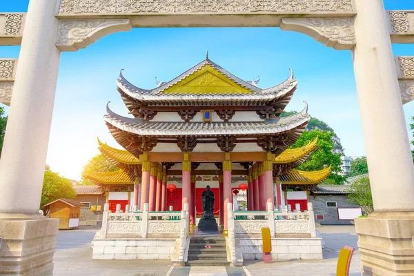 Tempio Confuciano Edificio Del Tempio Che Commemora Confucio Liuzhou Cina — Foto Stock