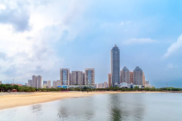 Вид Море Город Чжаньцзян Китай — стоковое фото