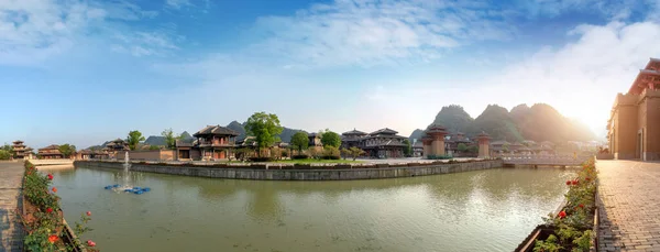 Gucheng Park Panorámája Qin Han Dinasztiában Duyun Guizhou Kína — Stock Fotó