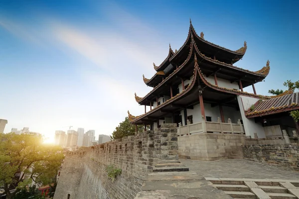 Tianxin Pavilion Old Chinese Pavilion Located Ancient City Wall Changsha — Stock Photo, Image