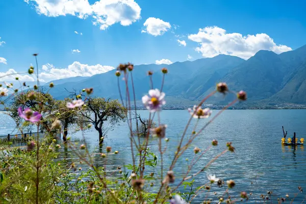 Τοπίο Της Λίμνης Erhai Που Βρίσκεται Στο Dali Yunnan Κίνα — Φωτογραφία Αρχείου