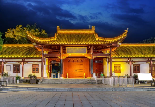 Den Antika Arkitekturen Yueyang Tower Park Hunan Kina Stockbild